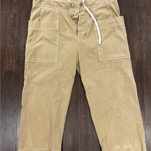 James Perse Standard Cropped Work Pants Tan Size 29 Style WBST1673